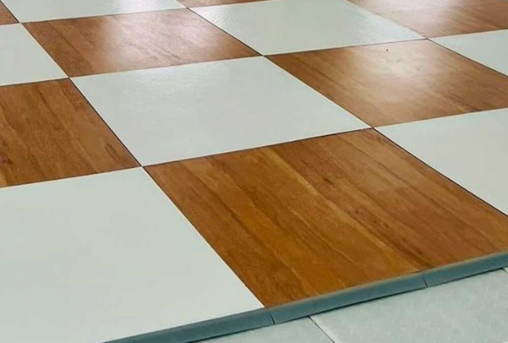 New England Wood Plank & White Dance Floor