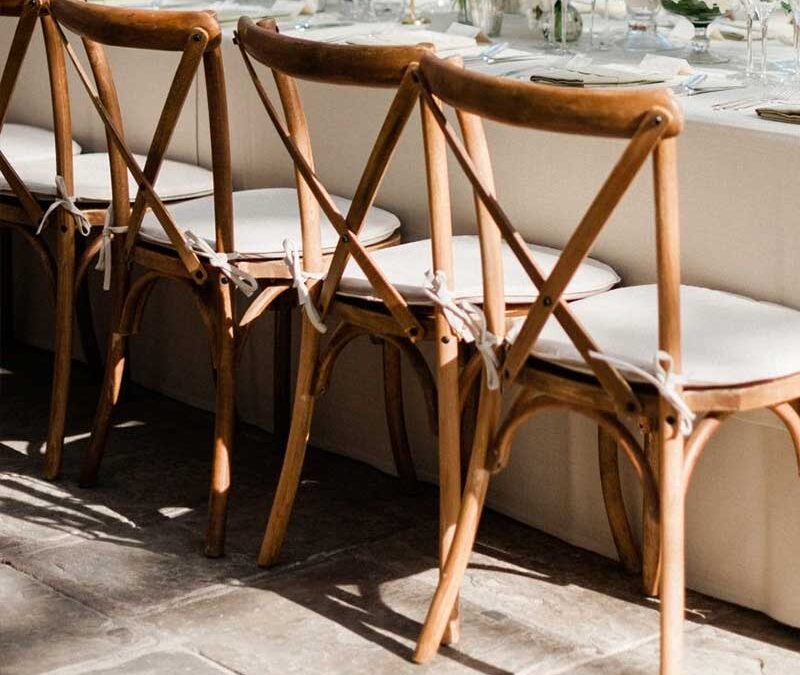Wood Crossback Chairs